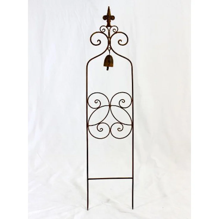 DanDiBo Rankhilfe mit Glocke 120697 Rankgitter aus Metall H-93 cm B-21 cm Kletterhilfe – Bild 2