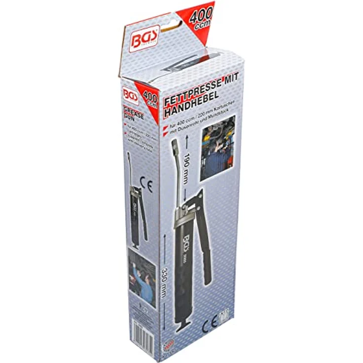 BGS 3065 | Fettpresse mit Handhebel | inkl. Düsenrohr und Mundstück – Bild 5