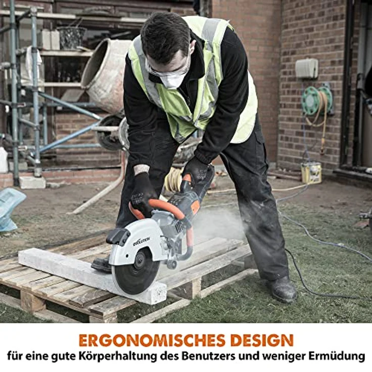 Disc - Cutter Evolution R300DCT 300 mm Betonsäge - 2400W Motor, kein Benzin, 115 mm Schnitt – Bild 9