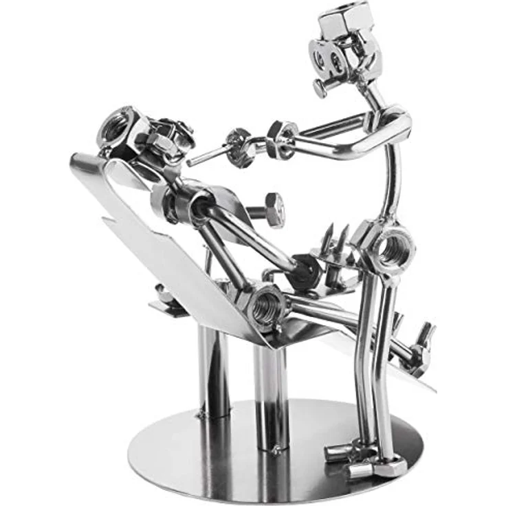 Schraubenmännchen Zahnarzt - Metallfigur Handarbeit - Eisenfigur Metallmännchen – Bild 4