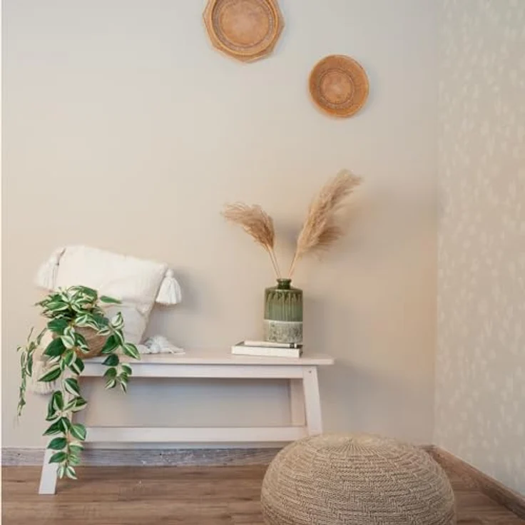 MissPompadour Wandfarbe Beige mit Sand, abwaschbare, scheuerbeständige Wandfarbe, hohe Deckkraft, 2,5 L, wasserbasiert – Bild 5