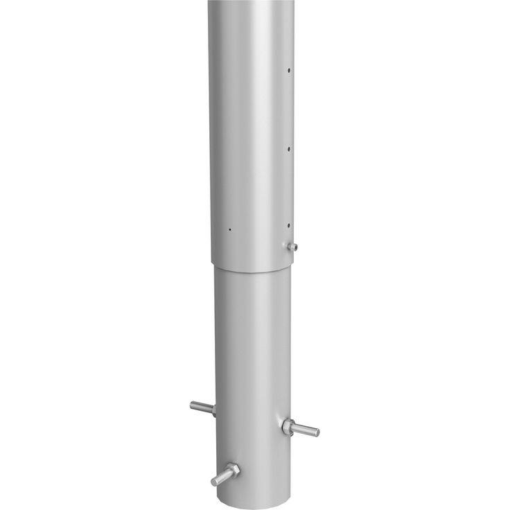 Biohort Aluminium-Pfosten silber-metallic, 180 cm, höhenverstellbar und einbetonierbar für stabilen Sichtschutz