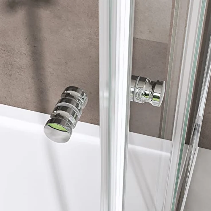 doporro 70x80cm Duschkabine Eckeinstieg mit Schiebetür, Klarglas 6mm ESG, Höhe 190cm, links/rechts montierbar, NANO-Beschichtung – Bild 5