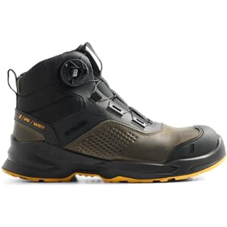 Blakläder EPIC Sicherheitsstiefel S3S 2296, wasserabweisendes Nubukleder, metallfreie Zehenkappe, Größe 46, Farbe: Waldgrün