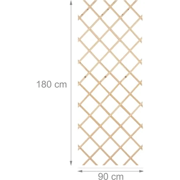Relaxdays Rankgitter ausziehbar, 3er Set, Holz, 180x90 cm, flexible Rankhilfe für Kletterpflanzen, ideal für Garten und Terrasse – Bild 4