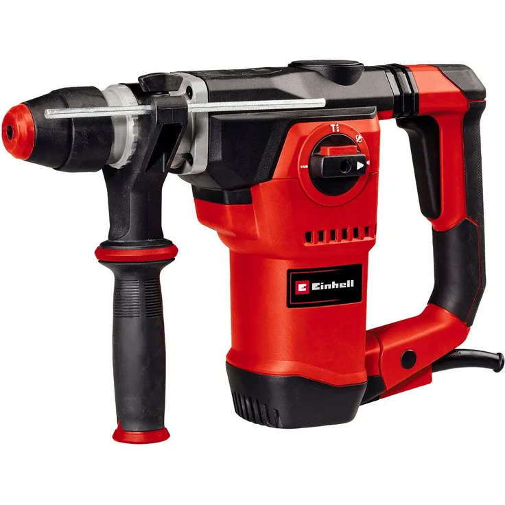 Einhell Bohrhammer TE-RH 32-1600 4F, kraftvoller Bohrer mit 1600 Watt und SDS-plus-Werkzeugaufnahme, rot