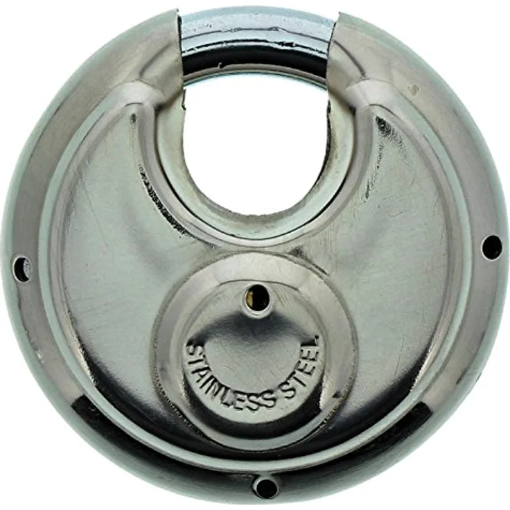 BURG-WÄCHTER Rundbügelschloss Circle 21 70 SB (Verchromter Edelstahl, 9 mm Bügelstärke) silber – Bild 2