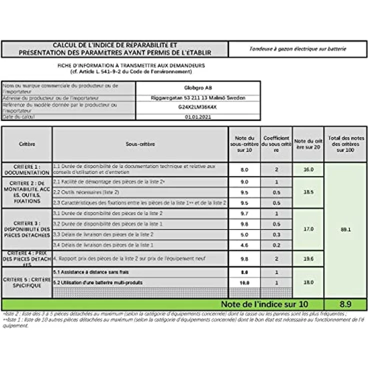 Greenworks Akku-Rasenmäher G24X2LM36 Li-Ion 2x24V 36cm Schnittbreite bis zu 250m² 40L Grasfangkorb 5 mit 2x 4,0 Ah Akku und Ladegerät – Bild 11