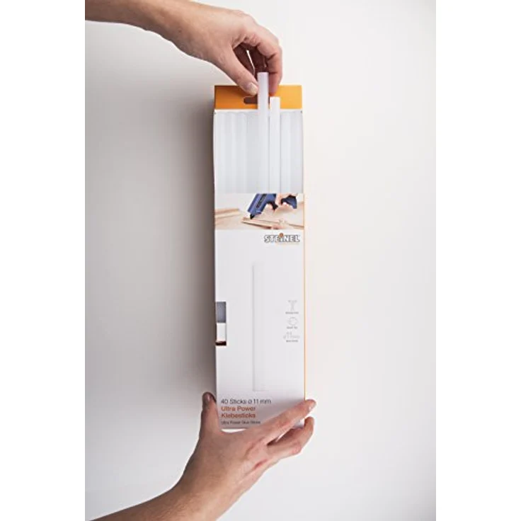 Steinel Klebesticks Ultra Power, 11 mm Durchmesser, 40 Sticks, 1000g, universeller Schmelzkleber für feste Verbindungen – Bild 3