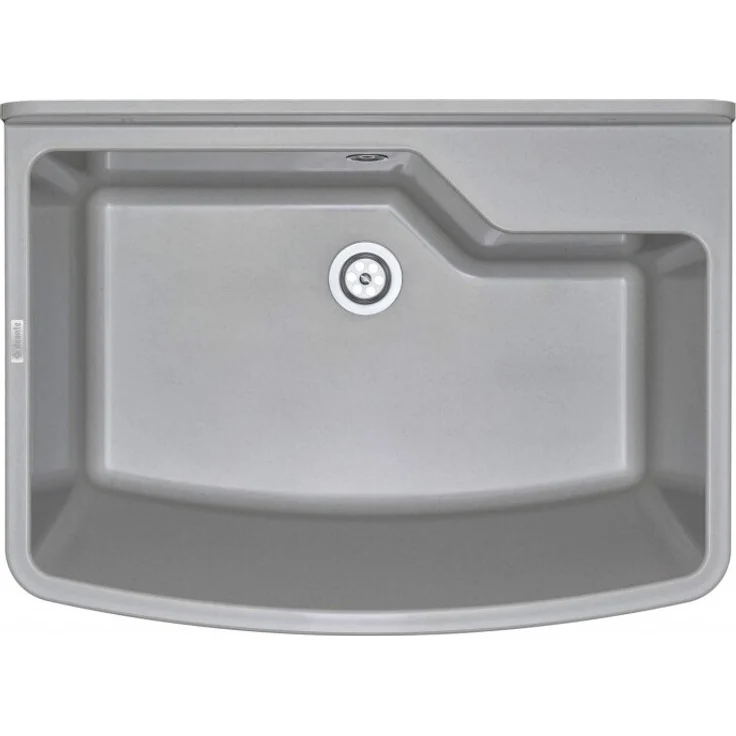 Design Garden 1K B/O Grey, Spülbecken 617X450X226, 1-Becken-Küchenspüle an der Wand befestigt