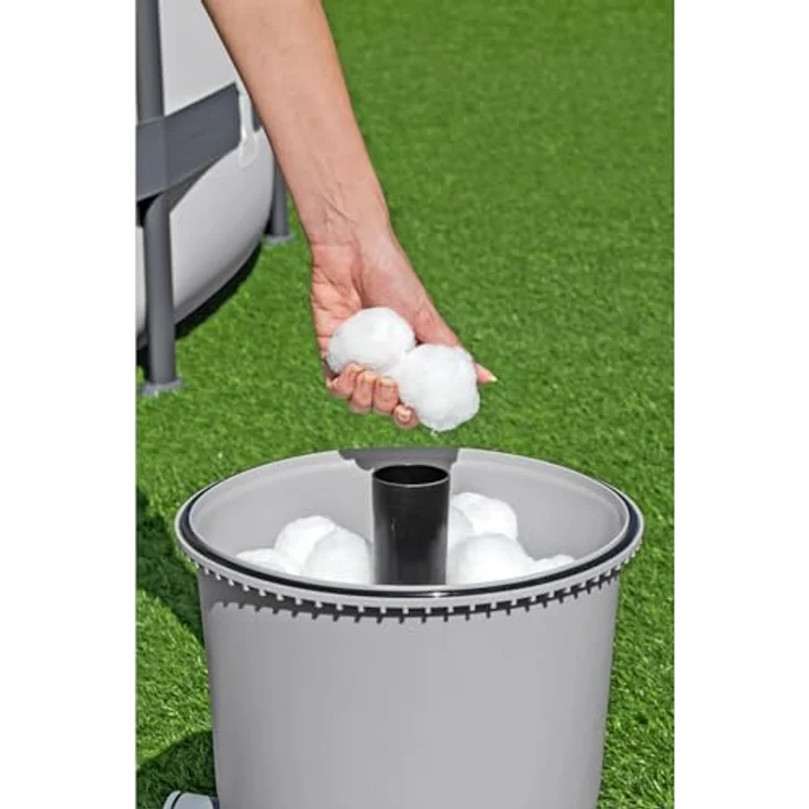 Bestway Sandfilteranlage 58515, Poolpumpe mit 6-Stufen-Regelventil und ChemConnect, für Beckengröße 1100-1600 l, 3028 l/h Leistung – Bild 7