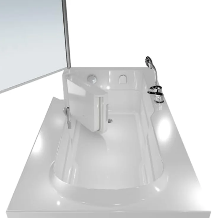 AcquaVapore Komplettdusche Kombi Duschkabine Seniorenwanne mit Tür S17D-EH-R-EC, Sicherheitsglas ESG, inklusive Duschwanne, Schnelle Reinigung, Überlauf Abfluss – Bild 9