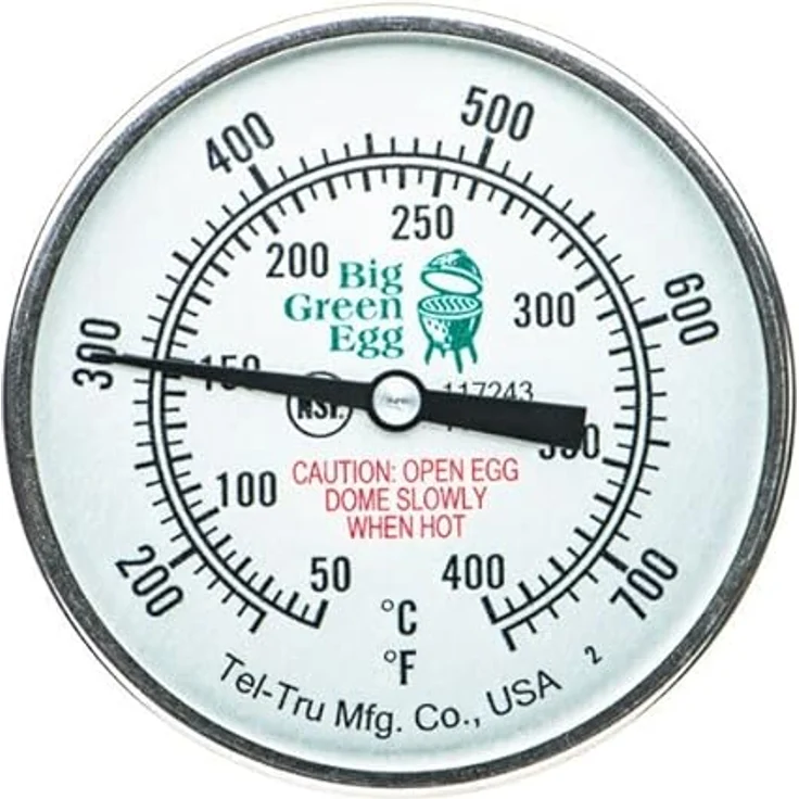 Big Green Egg Tel-Tru Deckelthermometer für M, S, MX, MN – Bild 3