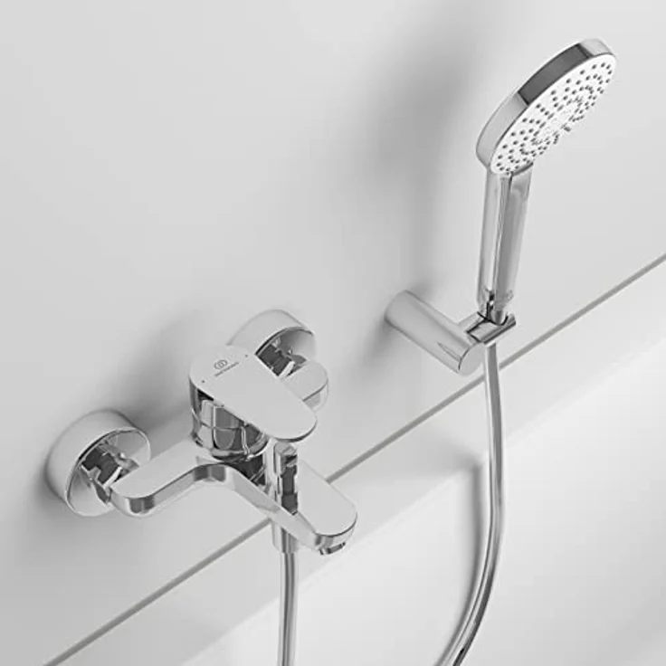 Ideal Standard Cerafine O Badearmatur, Aufputz Chrom mit FirmaFlow Kartusche, Eco-Einstellung und Heißwassertemperaturbegrenzer – Bild 6