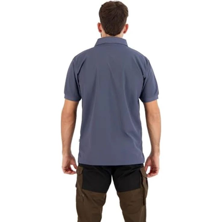 Fjällräven Poloshirt Crowley, Kurzarm-Poloshirt aus schnelltrocknendem Funktionsmaterial, grau – Bild 2