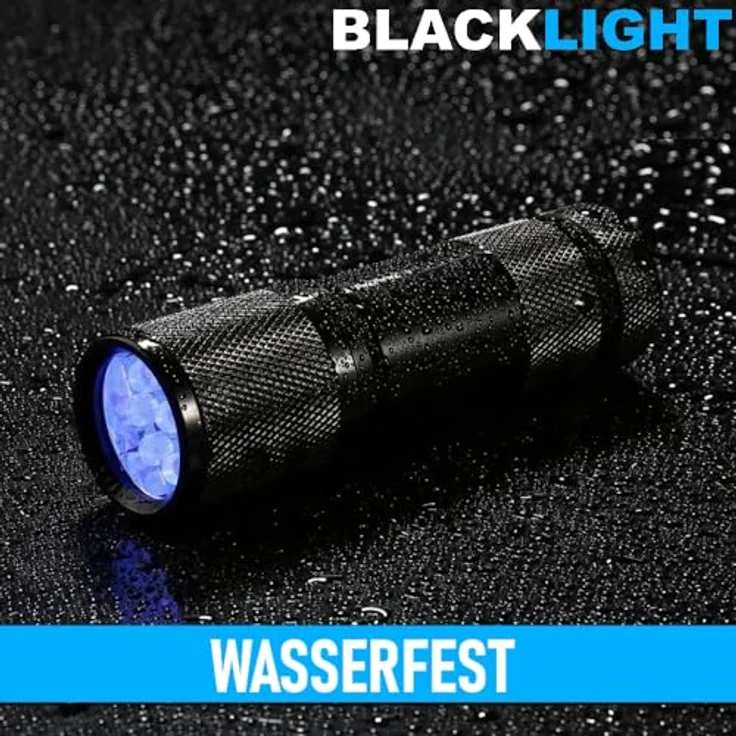MAVURA BLACKLIGHT Schwarzlicht LED UV Taschenlampe für Bernstein, Urinflecken, Banknoten u.v.m. – Bild 6