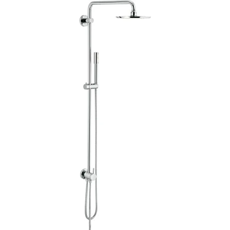GROHE Rainshower 210 - Duschsystem mit Umstellung (Wandmontage, Antikalk-System, langlebige Oberfläche), chrom, 27058000 – Bild 1