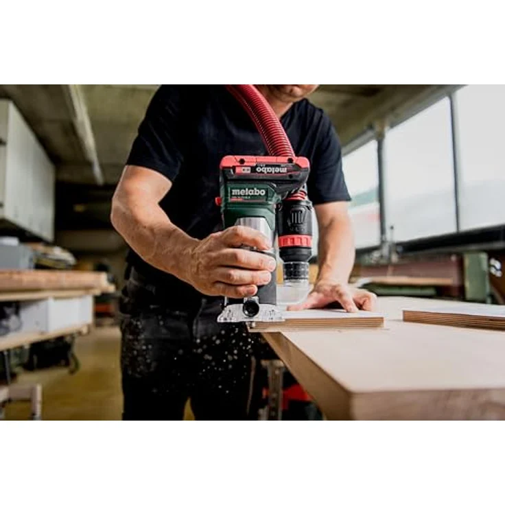 Metabo Akku-Kantenfräse FMV 18 LTX BL 8-18V, Brushless-Motor, 4800-29000 U/min, 6/8 mm Spannzange, metaBOX 145 L - für Holz und holzähnliche Werkstoffe – Bild 4