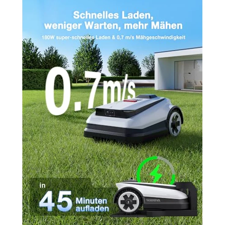 Ecovacs Mähroboter GOAT A1600 mit vollautomatischer Kartierung, White One Size – Bild 3