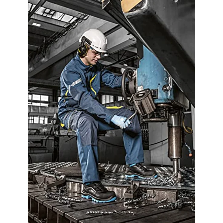 Uvex 2 Xenova Stiefel S3, Sicherheitsschuh mit metallfreier Kunststoffkappe, blau-schwarz, Größe 43 – Bild 8