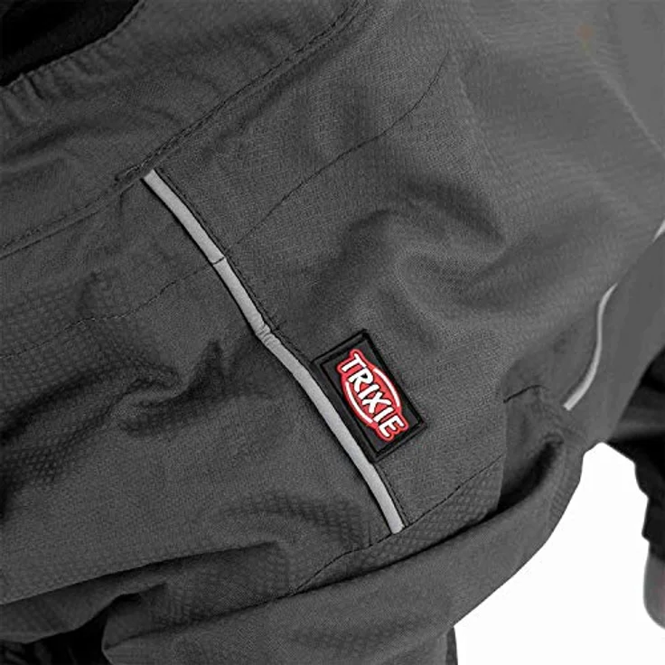 Trixie Vaasa Regenjacke für Hunde, Grau, 25 cm – Bild 5