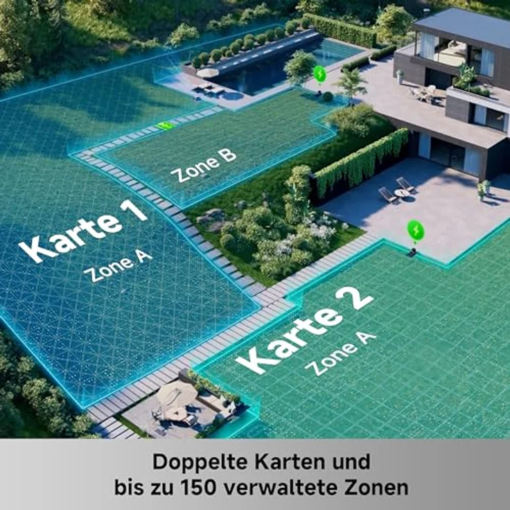 MOVA LiDAX Ultra 1000 AWD Mähroboter, 1000 m², Allradantrieb, 3D-LiDAR & AI-Dual-Vision, ohne Begrenzungskabel, für bis zu 80% Neigung – Bild 9