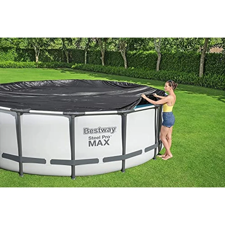 Bestway Ø 470 cm Pool PVC-Abdeckplane in verschiedenen Größen – Bild 2