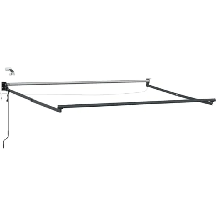 vidaXL Elektrische ausziehbare Markise, 2,5 x 2 m, mit LED und Wettersensor, Grün und Gelb – Bild 9