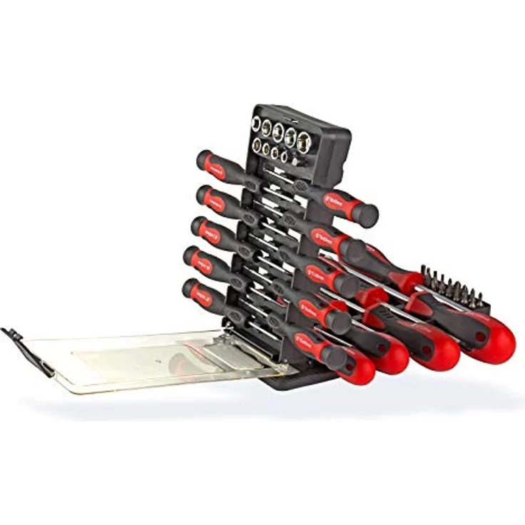 Schlitz Kreuz Schraubendreher Schraubenzieher Satz 44tlg. Set magnetisch – Bild 2