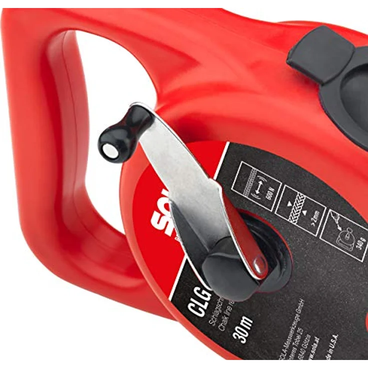 Sola CLG Schlagschnur Set ROT, 30 Meter Markierschnur mit rotem Kreidepulver, hohe Reißfestigkeit und hervorragende Hafteigenschaft – Bild 4