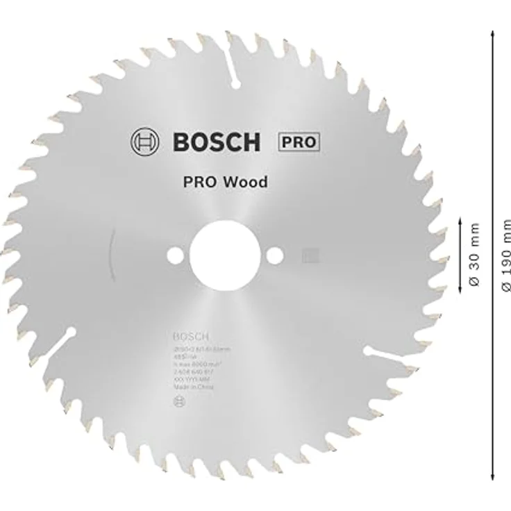 Bosch Professional Kreissägeblatt Optiline Wood (für Holz, 190 x 30 x 2,6 mm, 48 Zähne, Zubehör Kreissäge) – Bild 3