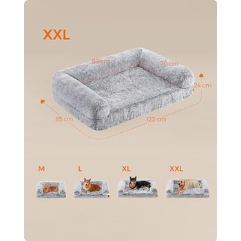 Loir Fluffy Donut Hundebett – 70 Cm, Hellgrau, Weich, Waschbar, Mit Rutschfester Unterseite