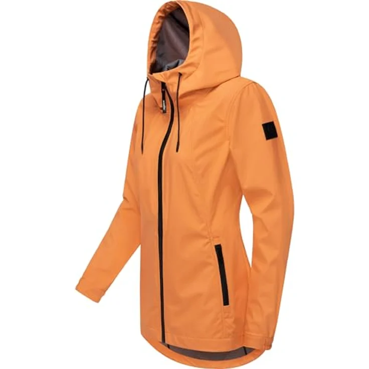 Ragwear Zuzka Sport, Damen Übergangsjacke, wasserdicht und atmungsaktiv, Orange, 4XL – Bild 2
