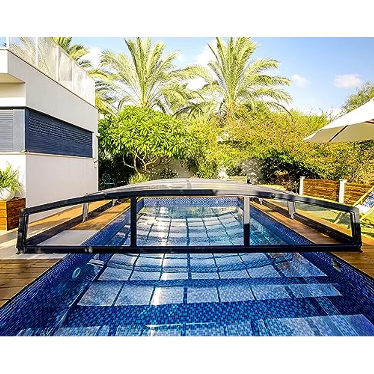Palram - Canopia Kunststoff Poolüberdachung Majorca 4x8 anthrazit 874x470 cm – Bild 5