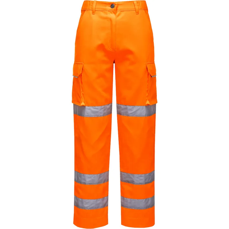 Portwest Damen Warnschutzhose, 40+ UPF Gewebe Orange XL