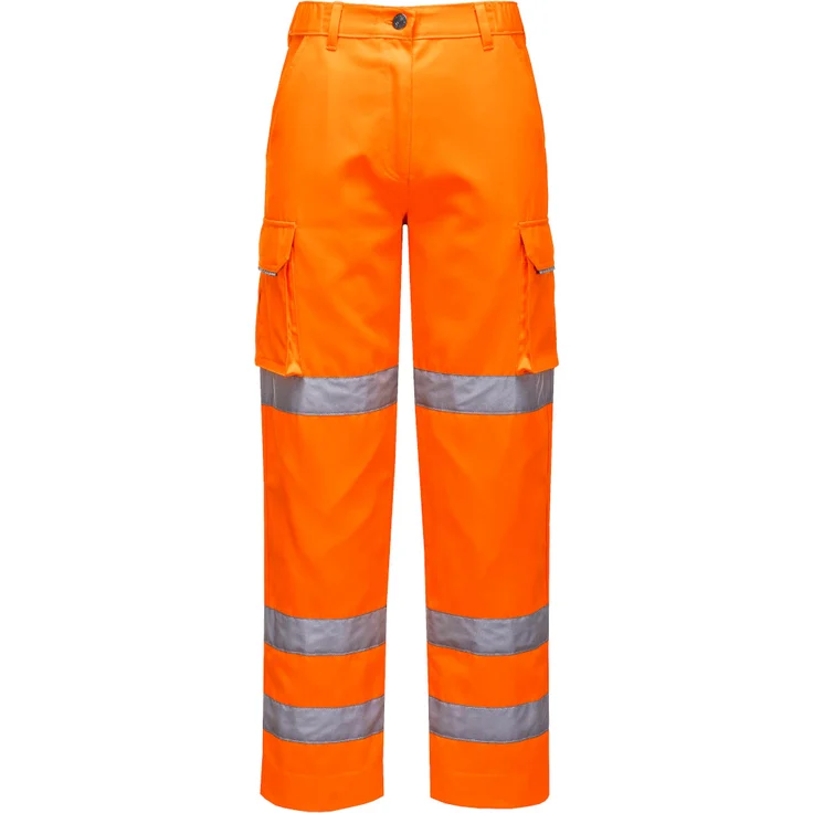 Portwest Damen Warnschutzhose, 40+ UPF Gewebe Orange XL