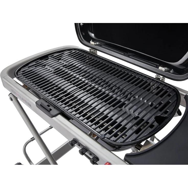 Weber Traveler Gasgrill Schwarz, 1 Brenner, 6-8 Personen, Grillfläche 63 x 34 cm (9010079) – Bild 4