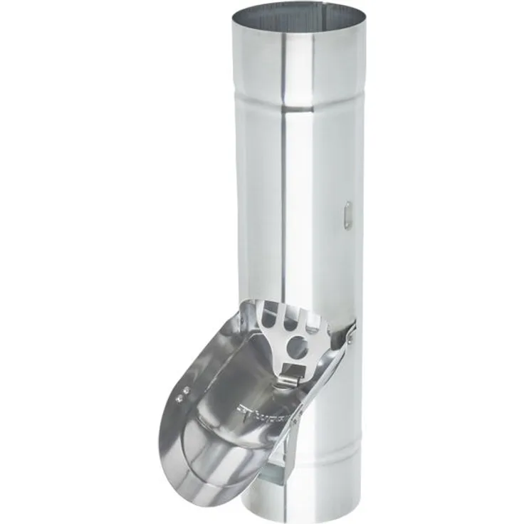 Zambelli VM BlankZinc Regenwasserklappe mit Sieb 87 mm