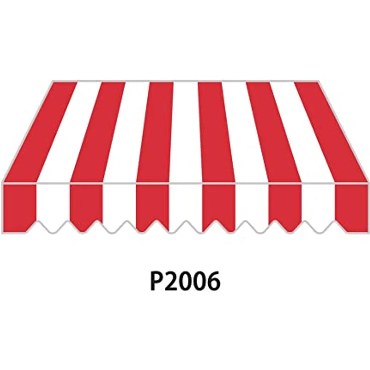 home Trends Markisenstoff 4m Markise mit Volant 4 x 3 m Markisenbespannung ersatzstoff 387 x 300cm Balkon Markise wasserabweisend & Sonnenschutz Ersatz Markisentuch P2006 – Bild 5