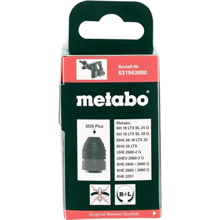 Metabo SDS-plus-Hammerfutter KHE 3251 / KHA 36 LTX, Bohrfutter für präzises Bohren und Meißeln – Bild 5
