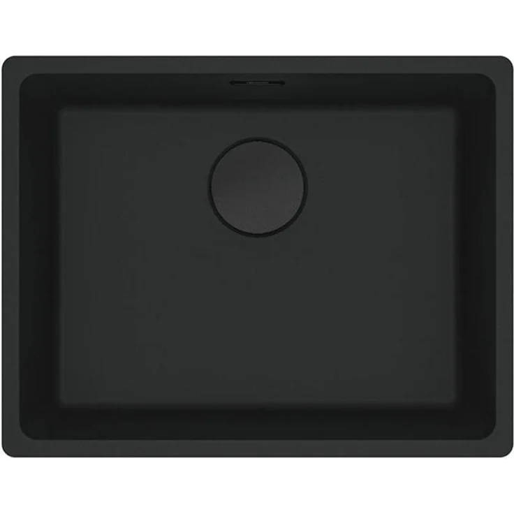 FRANKE Granitspüle Franke Maris MRG 110-52 Black Matt - Black Collection, Hygienische Oberfläche, Geradliniges Design, Unterbaubecken – Bild 1