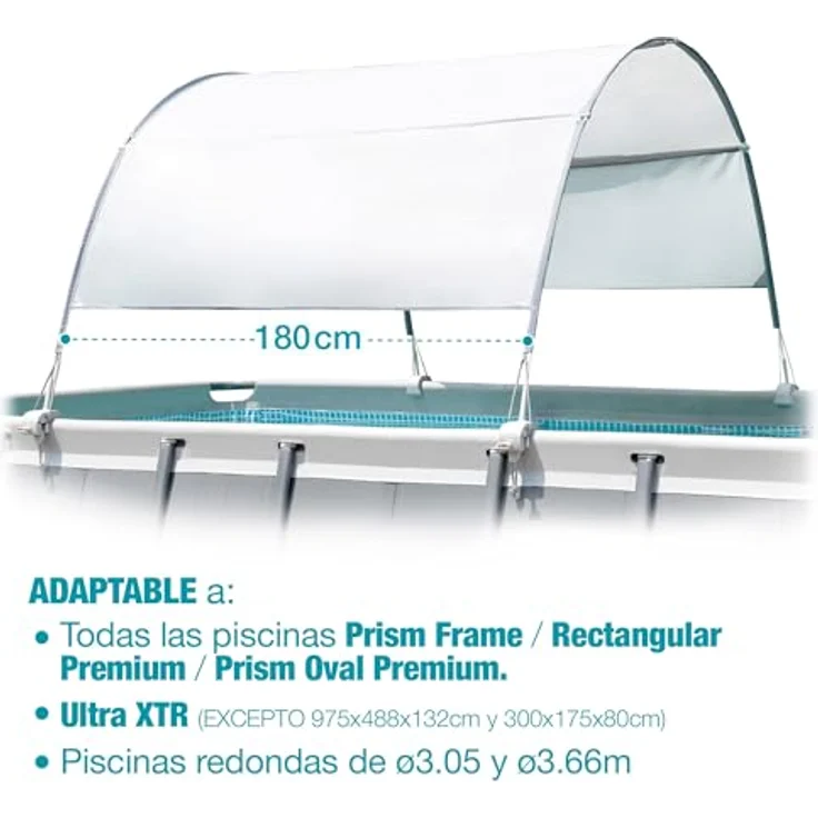 Intex 28054 Sonnenschutz Pooldach Canopy Rectangular Pool abnehmbar – Bild 6
