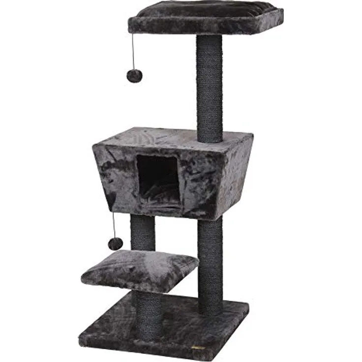 Europet Bernina 431422458 Katzenmöbel New Jersey, 48 x 48 x 114 cm, grau