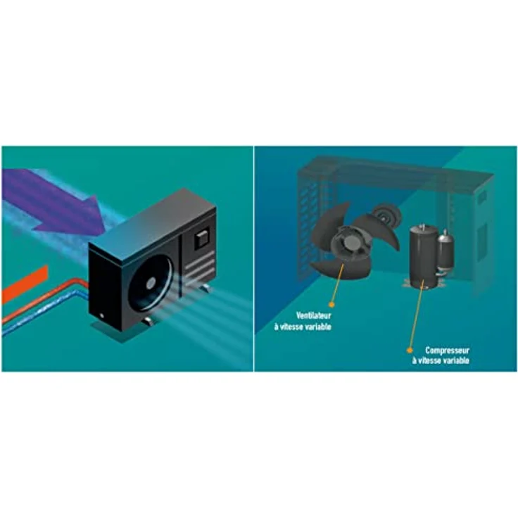 POOLEX Wärmepumpe Jetline Selection Inverter-Modell 75, Grau - Preisvergleich – Bild 4