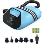 TOPUMP TPS300 SUP Pumpe Elektrisch Akku, 20 PSI Hochdruck Luftpumpe mit Auto-Off, 96,2 Wh, Type-C Schnellladung, LED-Digitalanzeige, für Stand Up Paddle Boards, Boote und Kajaks