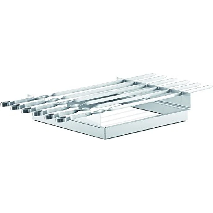 Thüros Grillspieß Schaschlikspieß, Edelstahl, 56 cm SPA3030E für Tischgrill – Bild 2