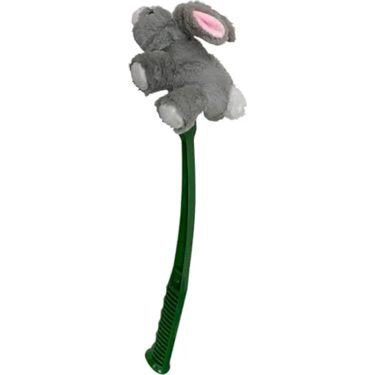 Hunter Tierbedarf FLINGERZ Wurf-Hundespielzeug Furry Hase mit Squeaker, 59 cm, waschbar bei 30°C