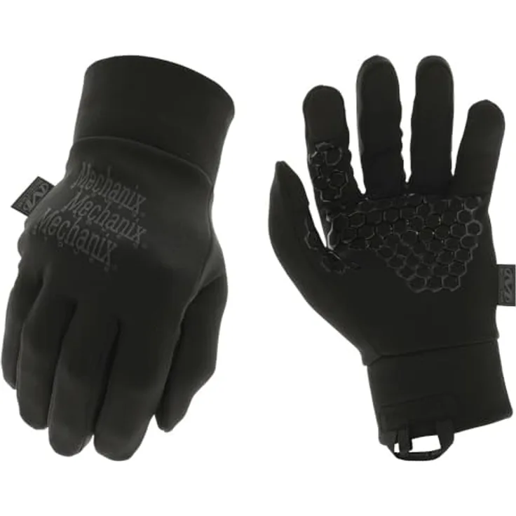 Mechanix Wear Coldwork™ Base Layer, Arbeitshandschuhe mit Touchscreen-Funktion und rutschfestem Silikongriff, Medium, Covert