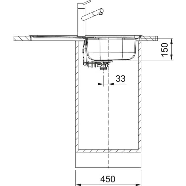 Franke Spark SKN 611-78, Edelstahlspüle ungebürstet mit Abtropffläche und reversibler Montage, 780 x 435 mm – Bild 3