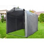 Kapler Fahrradabdeckung, Gerätehaus für 2 Fahrräder, wasserdichte Abdeckerplane, 156 cm hoch, schwarz